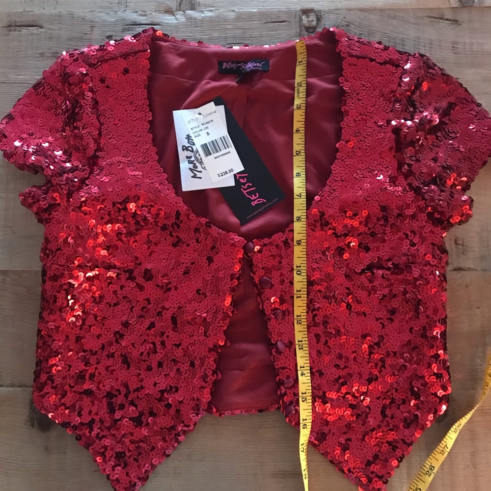 Betsey Johnson Sequin Crop